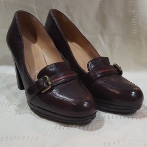 Naturalizer N5 Comfort stacked high heel shoes